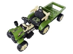 Elektro Traktor Mit Anhänger In Grün -Kind Verwandt actionbikes motors elektro traktor mit anhanger in grun 2