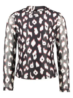 Longsleeve In Schwarz/ Weiß