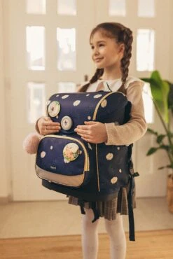 Premium Schulranzen-Set 5tlg. Compact Plus "Daisy" Blau Mit Brustgurt -Kind Verwandt belmil premium schulranzen set 5tlg compact plus daisy blau mit brustgurt 2