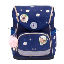 Premium Schulranzen-Set 5tlg. Compact Plus "Daisy" Blau Mit Brustgurt -Kind Verwandt belmil premium schulranzen set 5tlg compact plus daisy blau mit brustgurt 4