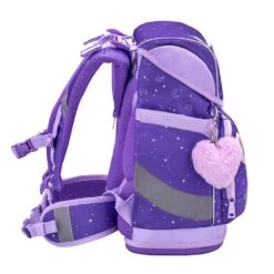 Premium Schulranzen-Set 5tlg. Smarty Plus "Dahlia" Lila Mit Brustgurt -Kind Verwandt belmil premium schulranzen set 5tlg smarty plus dahlia lila mit brustgurt 5