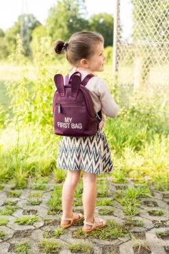 Childhome Kinderrucksack KIDS MY FIRST BAG, Aubergine -Kind Verwandt childhome kinderrucksack kids my first bag aubergine 2