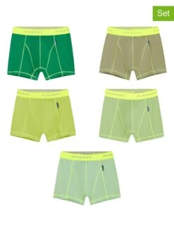 5er-Set: Boxershorts In Grün