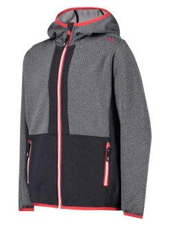 Kind Verwandt -Kind Verwandt cmp fleecejacke in grau schwarz 1