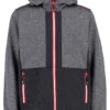 CMP Fleecejacke In Grau/ Schwarz