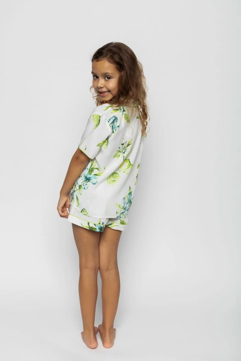 Cyberjammies Pyjama Shorty Set In Lime Green Print 3 Cyberjammies Pyjama Shorty Set In Lime Green Print – Bild 3