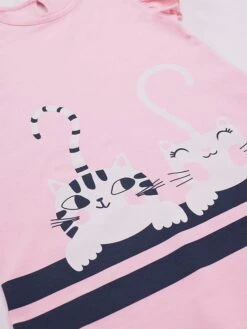 Kleid "Cat Friends" In Rosa 8 Kleid "Cat Friends" In Rosa -Kind Verwandt denokids kleid cat friends in rosa 3