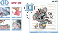 Diamond Dotz DOTZ® BOX Original Diamond Painting "OK!" 15 X 15 Cm Ab 8 Jahren (DBX.007) -Kind Verwandt diamond dotz dotz r box original diamond painting ok 15 x 15 cm ab 8 jahren dbx 007 2