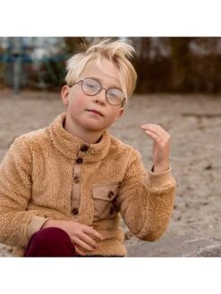 Fleecepullover "Sten" In Hellbraun