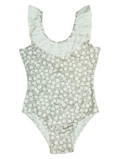 Badeanzug "Flower" In Grün