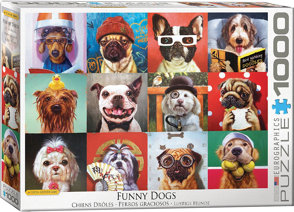 Eurographics Puzzle 1000 Teile-Lustige Hunde Von Lucia Heffernan 1 Eurographics Puzzle 1000 Teile-Lustige Hunde Von Lucia Heffernan