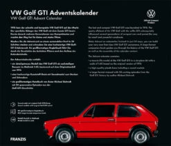 Adventskalender VW Golf GTI -Kind Verwandt franzis adventskalender vw golf gti 3