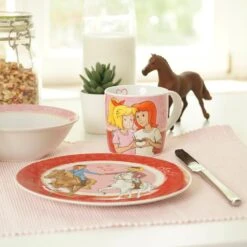 Kindergeschirr Bibi & Tina Rot 3-teilig In Rot/Rosa -Kind Verwandt geda labels kindergeschirr bibi and tina rot 3 teilig in rot rosa 2