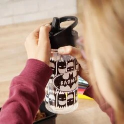 Trinkflasche Batman Kids In Schwarz - 450 Ml -Kind Verwandt geda labels trinkflasche batman kids in schwarz 450 ml 3