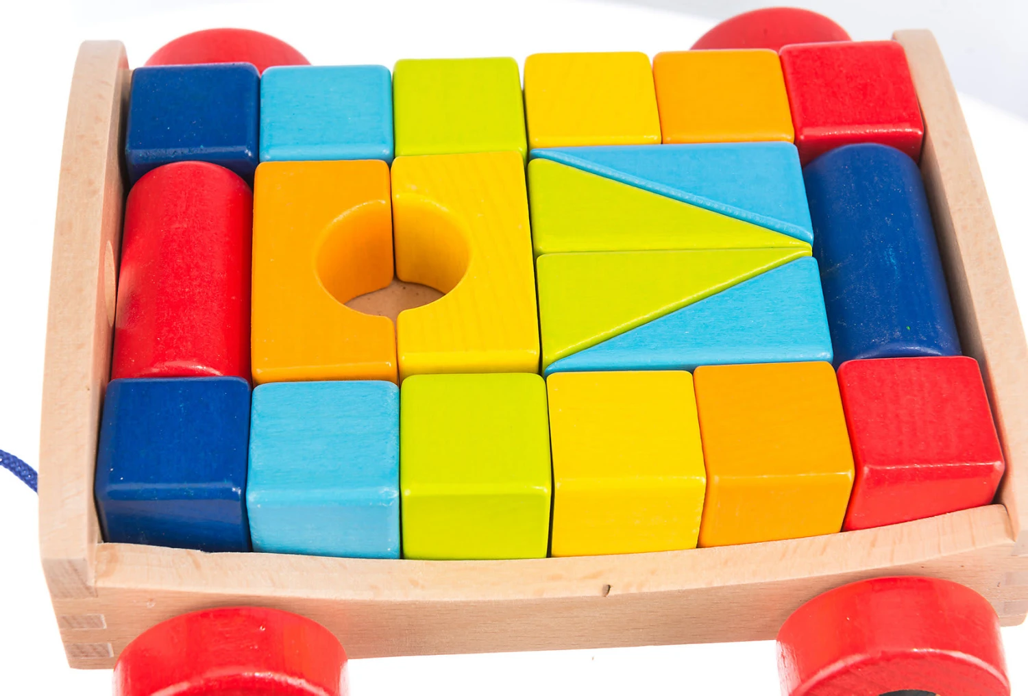 Goki Ziehwagen Mit 20 Bausteinen 4 Goki Ziehwagen Mit 20 Bausteinen – Bild 4