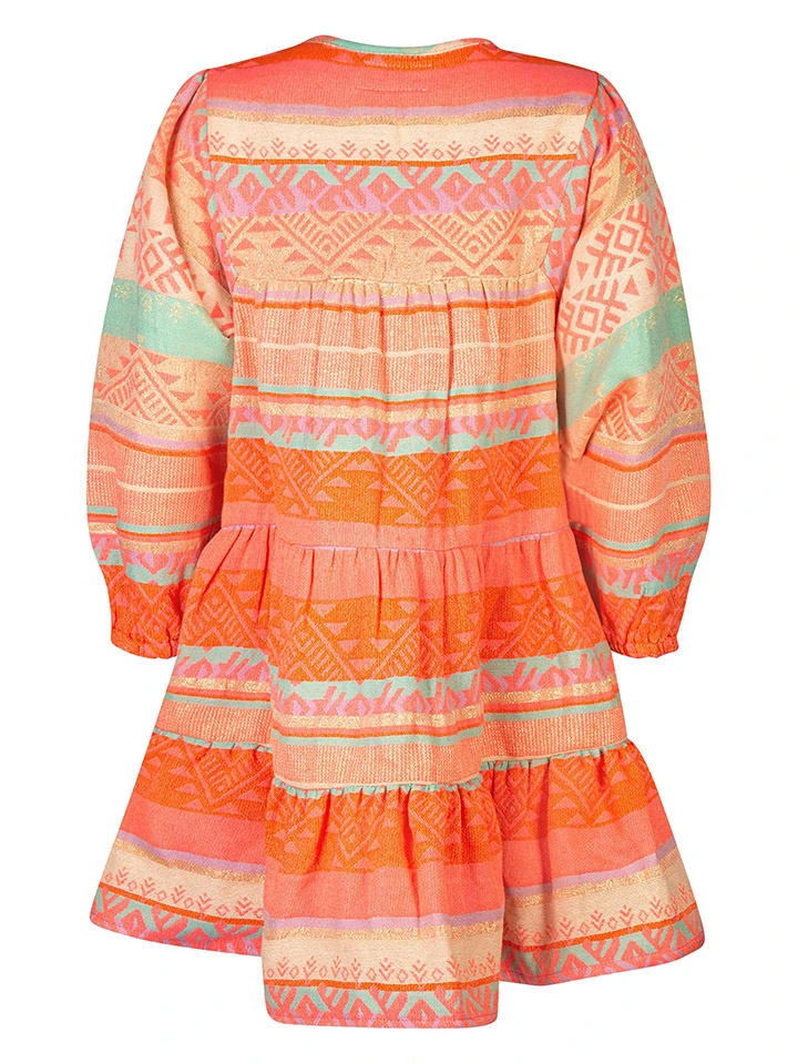 Kleid In Orange/ Bunt 2 Kleid In Orange/ Bunt – Bild 2