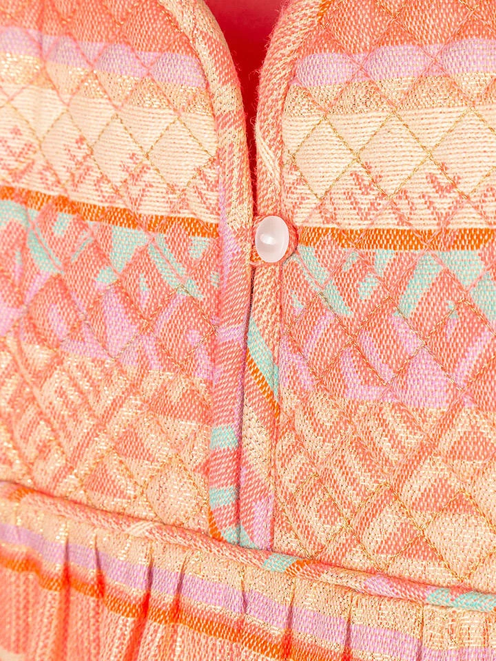 Kleid In Orange/ Bunt 3 Kleid In Orange/ Bunt – Bild 3