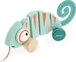 Janod Tropik - Nachziehspielzeug Chamäleon -Kind Verwandt janod tropik nachziehspielzeug chamaleon 3
