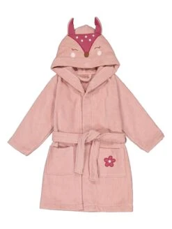 Bademantel "Reh" In Rosa