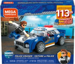 MATTEL Mega Construx Polizeifahrzeug (113 Teile) -Kind Verwandt mattel mega construx polizeifahrzeug 113 teile 4