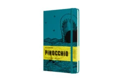 Moleskine Notizbuch, Fester Einband Liniert "Pinocchio" In Walfisch (Grün)