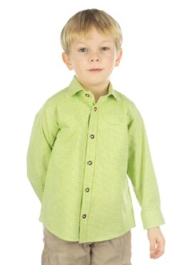 Trachtenhemd Preva In Giftgrün