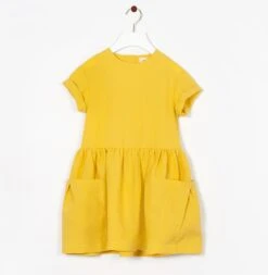 Leinenkleid "Venedig" In Gelb