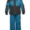 2tlg. Ski-/ Snowboardoutfit In Schwarz/ Blau