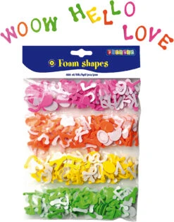 Playbox Moosgummi Stanzteile Buchstaben Selbstklebend, 400 Stück