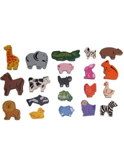 Holztiere - 60 Stück - Ab 18 Monaten