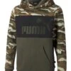 Puma Hoodie "ESS+ Camo" In Khaki