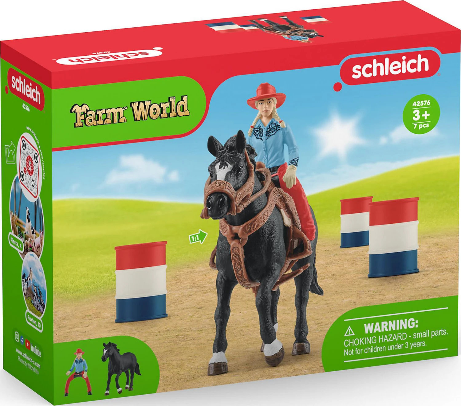Schleich Farm World 42576 Barrel Racing Mit Cowgirl 2 Schleich Farm World 42576 Barrel Racing Mit Cowgirl – Bild 2