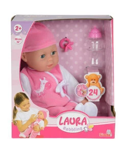 SIMBA Babypuppe "Laura Babysprache" Mit Zubehör - Ab 2 Jahren