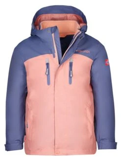 TROLLKIDS 3in1-Funktionsjacke "Bryggen" In Blau/ Rosa