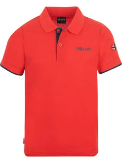 TROLLKIDS Funktionspoloshirt "Bergen XT" In Rot