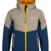 TROLLKIDS Softshelljacke "Kristiansand" In Dunkelblau/ Khaki