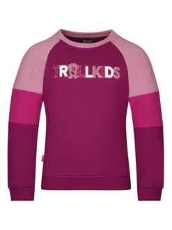 TROLLKIDS Sweatshirt "Trollfjord" In Lila