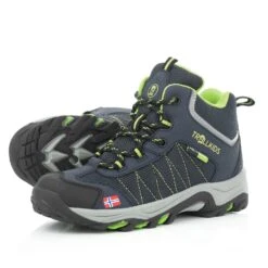 TROLLKIDS Wanderschuh "Fjell" In Marineblau / Vipergrün