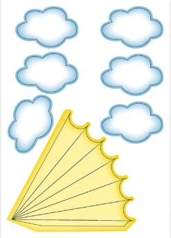 Ursus Deko-Set Schultüte Easy Line Einhorn -Kind Verwandt ursus deko set schultute easy line einhorn 4