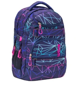 Wave Rucksack "Infinity Stripes Purple" Schwarz, H 43 Cm B 31 Cm T 22 Cm
